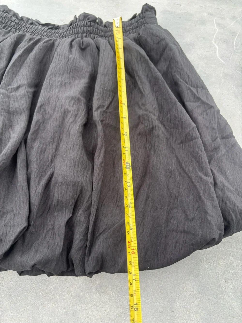 Classic Black Bubble Short Skirt Medium -Women - Picture 11 of 11